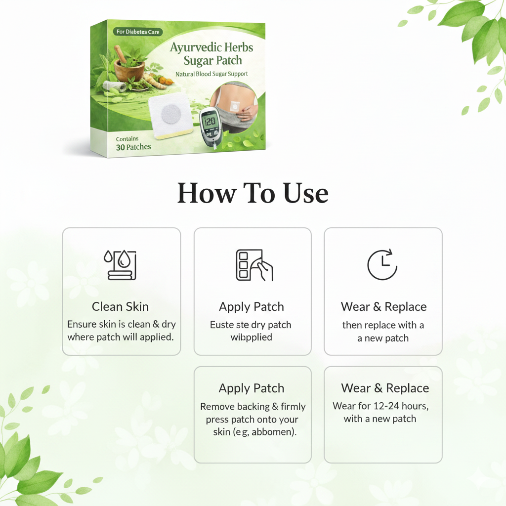 HerbPatch™ – Ayurvedic Herbs Sugar Patch (Buy 1 Get 1 Free🌿)