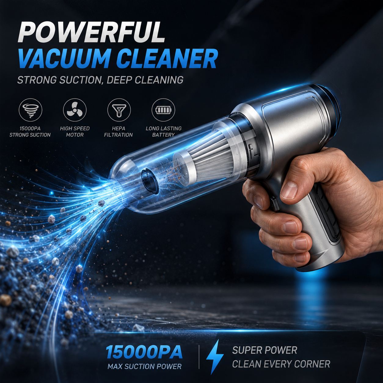 Wireless Powerful Car Vacuum Cleaner
